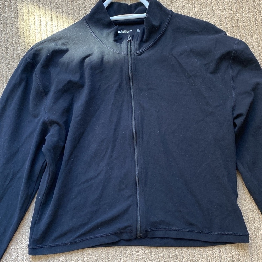 TNA Limit Zip-Up Long-Sleeve Shirt/Jacket, Black, 2XL. - Picture 3 of 12